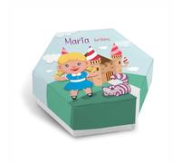 FERDINANDO FAMA' 12 Pezzi scatoline portaconfetti Compleanno, scatoline Il Mio Primo Compleanno, Personalizzate con Nome, n. 12 pz (Alice nel Paese delle Meraviglie Personalizzato)