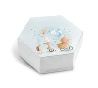 FERDINANDO FAMA' 12 Pezzi scatoline portaconfetti Compleanno, scatoline Il Mio Primo Compleanno, Personalizzate con Nome, n. 12 pz (Animali Bambino NP)