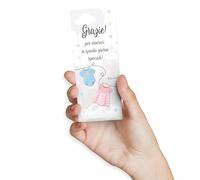 FERDINANDO FAMA 45 pezzi Segnaposto ringraziamento Bay Shower e battesimo, bigliettini segnaposto bomboniera personalizzati n. 45 pz (baby shower body)