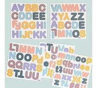 FERFLEX - Gioco magnetico educativo per bambini - Alfabeto magnetico con lettere magnetiche pastello - Utilizzabile su tutte le superfici magnetiche - Gioco per bambini di 3 anni - 125 magneti