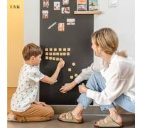 FERFLEX - Gioco magnetico educativo per bambini - Lettere magnetiche dell'alfabeto di legno - Utilizzabile su tutte le superfici magnetiche - Per bambini di 3 anni - 26 magneti 3 x 3 cm - Spessore 3mm