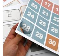 FERFLEX - Gioco magnetico pedagogico per bambini -I miei segni nel tempo FR - Utilizzabile su tutti i supporti magnetici - Gioco per bambini 3 anni - 50 magneti