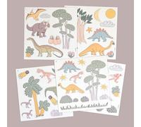 FERFLEX - Gioco magnetico per bambini - Dinosauri - Adatto a tutte le superfici magnetiche - Bambini di 3 anni - 52 magneti