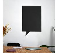 FERFLEX - Lavagna magnetica - Bolla di dialogo - Ardesia lavabile 58x93cm - Decorazione murale con striscia adesiva magnetica riposizionabile - Con 8 magneti argentati e 1 rotolo di adesivo magnetico