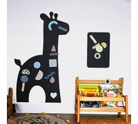 FERFLEX - Lavagna magnetica Giraffe - decorazione da parete con banda magnetica riposizionabile - venduta con un set di forme geometriche - 97x58 cm