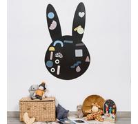 FERFLEX - Lavagna magnetica per bambini Rabbit - decorazione da parete con banda magnetica riposizionabile - venduta con un set di forme geometriche - 60 x 102cm
