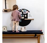 FERFLEX - Lavagna magnetica rotonda - lavagna magnetica nera - adesivo magnetico - lavagna magnetica per bambini - lavagna magnetica per bambini - lavagna magnetica per camera - giocattolo