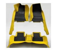 FERFXN Tappetini in Gomma per Genesis GV80 Coupe 2024 5 Posti Tappetini Bagagliaio Anteriore E Posteriore Adatti A Tutte Le Stagioni Tappetini Auto(Yellow Black)