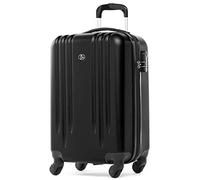 FERGÉ set di 3 valigie viaggio Marseille - bagaglio rigido dure leggera 3 pezzi valigetta 4 ruote nero