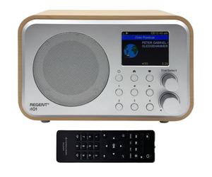 Ferguson Regent i101 - Radio Internet WLAN con Bluetooth FM/DAB/DAB+ Radio FM, radiosveglia, equalizzatore, display a colori, USB, AUX IN, Line Out, UPnP, Sleep Timer, controllo app, telecomando
