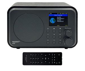 Ferguson Regent i101 - Radio Internet WLAN con Bluetooth FM/DAB/DAB+ Radio FM, radiosveglia, equalizzatore, display a colori, USB, AUX IN, Line Out, UPnP, Sleep Timer, controllo app, telecomando