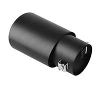 Feriany 1 punta di scarico auto, modifica tubo di scarico auto, terminale, collo, tubo di scarico, 2,1 1,5, acciaio universale (nero)