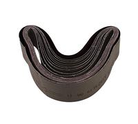 Feriany 10 pz Cinture abrasive per macinazione lucidatura mista 60/120/150/240 Grana 50 X 686 mm