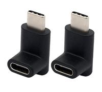 Feriany 2X Adattatore di Tipo C A 90 Gradi, USB C Maschio A Adattatore Su e Giù USB-C Inclinato Adattatore USB 3.1 Tipo-C Connettore
