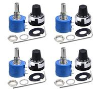 Feriany 4 pezzi 3590S-2-103L 10K Ohm Potenziometro rotativo a 10 , avvolgimento del filo di precisione multitanale