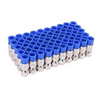 Feriany 50PCS RG6 Connettori di Compressione Coassiale Connessione Impermeabile F Connettore di Compressione RG6 Strumento di Compressione Coassiale