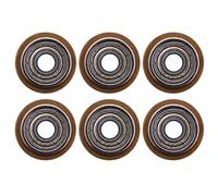 Feriany 6X Ruota di taglio per piastrelle in ceramica in carburo di rivestimento in titanio sostituzione 22X6X6mm tono ottone