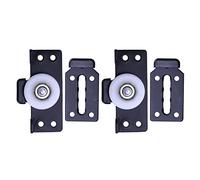 Feriany Accessori Hardware 4 Pezzi Porta Scorrevole Armadio Pulegge Porta in Legno Porta Scorrevole Ruote Pendenti Piccole Ruote Scorrevoli Silenzioso
