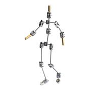 Feriany Armature Kit - Scheletro per bambole fai da te in metallo, facile da montare, design animato, per stop motion