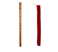Feriany C-Tonart Meibet Mini flauto piccolo, sacchetto di velluto, flauto di bambù, strumento musicale nazionale, flauto