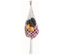 Feriany Cesto di frutta da appendere in macramè, cesto bohémien per , cipolle e frutta, decorazione da parete in stile bohémien per cucina
