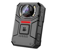 Feriany Fotocamera Corporale 4K con Audio e Video, Schermo IPS da 2 pollici, Fotocamera Corporale con Suono e Visione Notturna per la Sicurezza, la Polizia