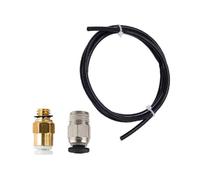 Feriany Kit di aggiornamento per stampante 3D con connettori pneumatici KJH04-M6 e PC4-01 Tubo in PTFE da 1 m per estrusore Bowden da 1,75 mm, colore nero