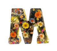 Feriany Lettere Fiori Luce Notturna Secco LED Luce Ambientale Resina Lettere Lampada Da Tavolo Ornamenti Illuminazione M