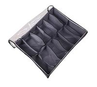 Feriany Organizer per Scarpe Il Letto, Contenitore per Scarpe Pieghevole in Tessuto con Coperchio Trasparente