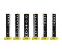 Feriany Righello di altezza da 6 pezzi per piastrelle da soffitto e pavimento, strumenti per l'installazione di controsoffitti, piastra target con base magnetica