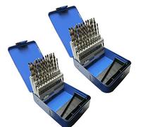 Feriany Set di 102 punte per trapano Hss 1-6 mm in incrementi di 0,1 mm