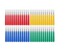 Feriany Set di 48 fustellatrici rapide da cucire, pratiche, colorate, taglierine che illustrate per ricamo, etichette di abbigliamento, rimozione di punti.