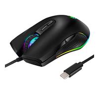 Feriany Tipo di mouse USB C Mouse cablato ergonomico mouse RGB Gaming Mouse ottico