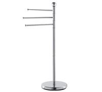 Feridras Piantana portasciugamani 154001-B - Acciaio cromato, 3 bracci, ø27,5xø27,5x92,5 cm