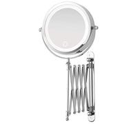 Feridras 178034 Specchio Estensibile con LED, ABS, 7x20x20 cm