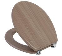 COPRIWATER UNIVERSALE SEDILE TAVOLETTA WC BAGNO MDF LEGNO MARRONE 18" FERIDRAS