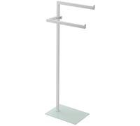Feridras 810010 Piantana Asciugamani base vetro cm 20x28x86,5 h Full Bianco