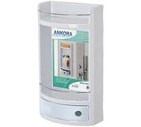 Mensola Per Bagno A 2 Ripiani E Cassetto In Metallo Bianco 28,8x13,5x51cm