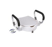 FERIDRAS Comfort Rialzo per Seduta WC con Maniglioni, Bianco, 20x45x54 cm