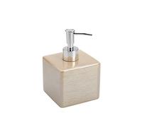 Feridras Cuba Dispenser Sapone, Ceramica, Beige, 9.5x9.5x16 cm