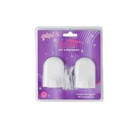 Feridras Gioia Set 2 Appendini, Bianco, 3.5x15.5x7 cm