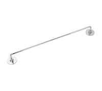Portasciugamani bagno in acciaio cromato 50 cm a muro con adesivo mod. Idea