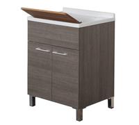 FERIDRAS Mondo Lavatoio, Legno, Marrone, 50x60x83 cm