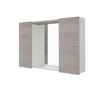 FERIDRAS Mondo Specchiera, 2 Ante, Legno, Multicolore, 17x91x61 cm