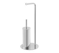 FERIDRAS Piantana Porta Scopino e Porta Rotolo Cromo