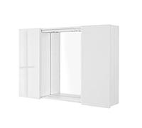 Feridras Specchiera Bagno 17x91x61 2 Ante Bianco Linea Mondo