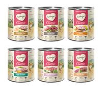 Feringa Classic Meat Menù 6 x 800 g umido per gatti - Mix a prezzo PROMO: Pollame, Coniglio & Tacchino, Pollo & Trota