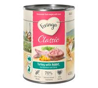 Feringa Classic Meat Menù 24 x 400 g umido per gatti - Coniglio e Tacchino con Olivello spinoso ed Erba gatta