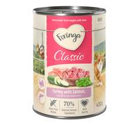 Feringa Classic Meat Menù 6 x 400 g umido per gatti - Salmone e Tacchino con Zucchine e Crescione d’acqua