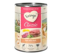 Feringa Classic Meat Menù 24 x 400 g umido per gatti - Anatra e Vitello con Broccoli e Tarassaco